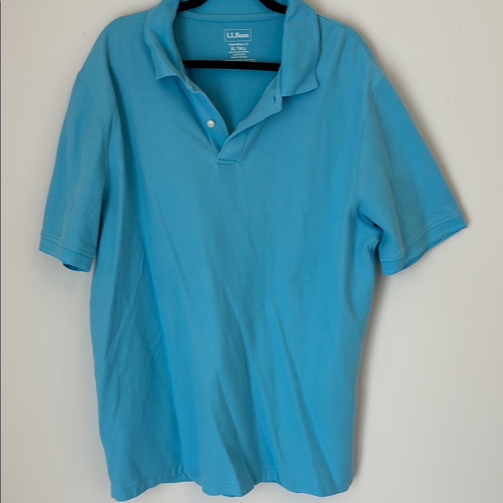 L.L. Bean Men's Blue Polo Shirt